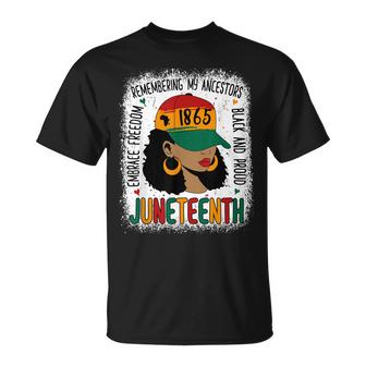 Junenth  Black Woman 2023 Bleached 1865 Junenth  Unisex T-Shirt