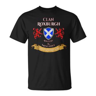 Roxburgh Scottish Family Clan Middle Ages Mischief  Unisex T-Shirt