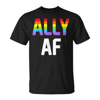 Ally Af Lgbtq Lesbian Gay Pride Support Advocate Men Women  Unisex T-Shirt