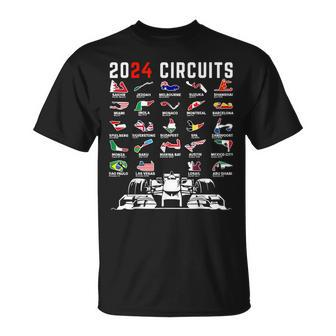 2024 Formula Racing Track Formula Car Formula Race Fan T-Shirt - Seseable
