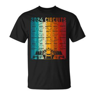 2024 Schedule Formula Racing Formula Car Retro Vintage T-Shirt - Thegiftio UK