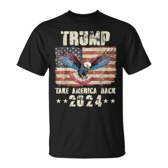 2024 Trump Flag Take America 4Th Of July Trump 2024 T-Shirt - Monsterry AU