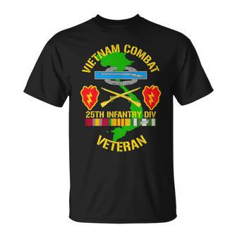 25Th Infantry Division Vietnam Combat Veteran Unisex T-Shirt | Mazezy