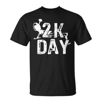 2K Day Rowing Crew 2K Erg Ergometer T-Shirt | Mazezy