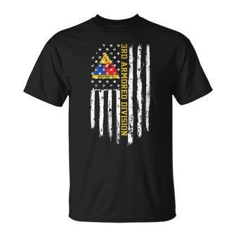 3Rd Armored Division American Flag Unisex T-Shirt | Mazezy
