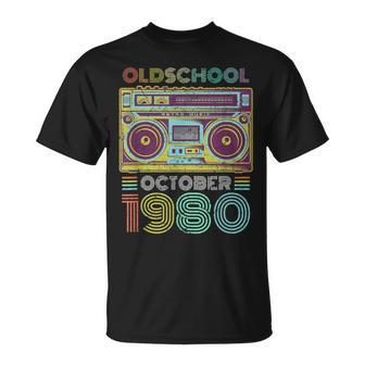 40Th Birthday October 1980 Forty Years Old T-Shirt | Mazezy