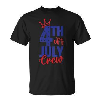 4Th Of July Crew Funny Usa Independence 4Th Of July Graphic Unisex T-Shirt | Mazezy AU