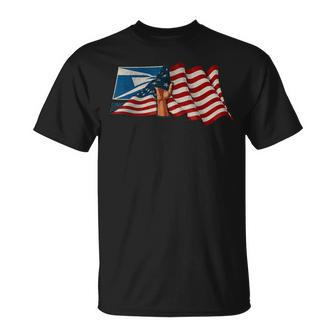 4Th Of July Independence Day Your Name Us Postal Service Unisex T-Shirt | Mazezy