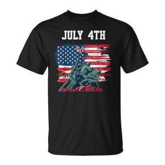 4Th Of July Men Usa American Flag Boys Independence Day Unisex T-Shirt - Seseable