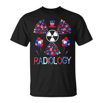 4Th Of July Radiology Patriotic American Radiology Tech Unisex T-Shirt - Monsterry DE