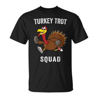 5K Turkey Trot Squad Pilgrim Thanksgiving Running T-Shirt - Seseable