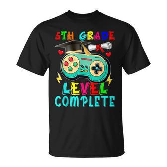 5Th Grade Level Complete Cute Game Controller Gamer Graduate Unisex T-Shirt | Mazezy UK