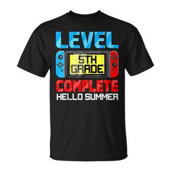 5Th Grade Level Complete Gamer Class Of 2023 Graduation Gift Unisex T-Shirt | Mazezy