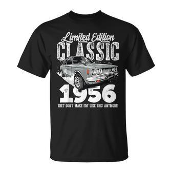 67Th Birthday Vintage Classic Car 1956 Bday 67 Year Old Unisex T-Shirt | Mazezy