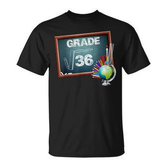 6Th Grade Math Square Root Of 36 Back To School Math Funny Gifts Unisex T-Shirt | Mazezy