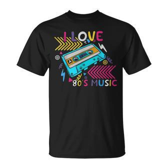 80S Music Lover Cassette Tape Retro Era Born In The 1980 Unisex T-Shirt - Thegiftio UK