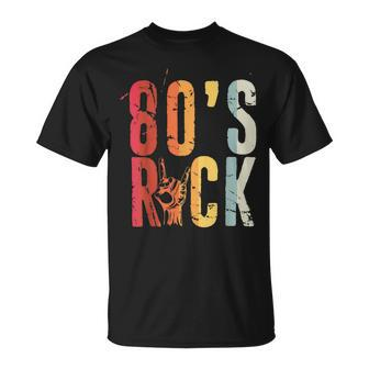 80S Rock Retro Vintage 80S Rock Fan Unisex T-Shirt - Seseable