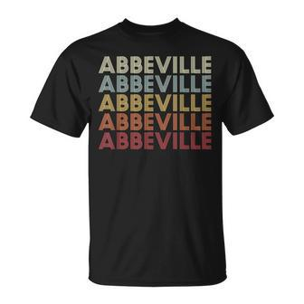 Abbeville Alabama Abbeville Al Retro Vintage Text T-Shirt | Mazezy