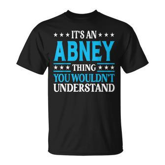 Abney Thing Surname Team Family Last Name Abney T-Shirt | Mazezy UK