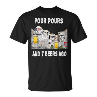 Abraham Abe Drinkin 4Th Of July Usa Ben Drankin T-Shirt | Mazezy