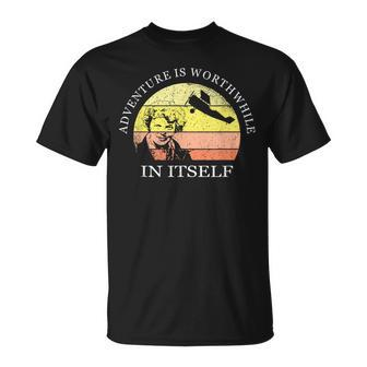 Adventure Is Worthwhile In Itself Earhart Day T-Shirt | Mazezy