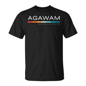 Agawam Ma Massachusetts Retro T-Shirt | Mazezy