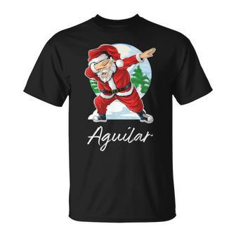 Aguilar Name Gift Santa Aguilar Unisex T-Shirt - Seseable