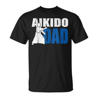 Aikido Dad Idea Self Defense Cool Aikido Uniform T-Shirt | Mazezy