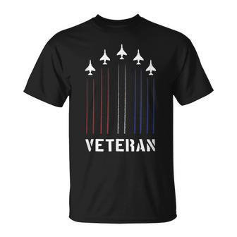 Air Force Veteran Us American Flag F4 Phantom Unisex T-Shirt | Mazezy