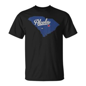 Alcolu South Carolina Sc Map T-Shirt | Mazezy
