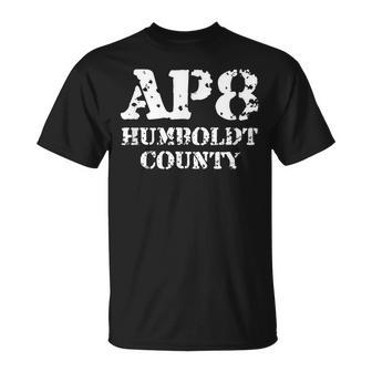 Alderpoint 8 Ap8 Humboldt County T-Shirt | Mazezy AU