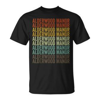 Alderwood Manor City Retro T-Shirt | Mazezy