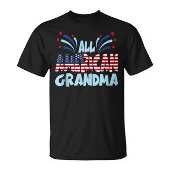 All American Grandma 4Th Of July Usa  Unisex T-Shirt