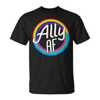 Ally Af Poly Flag Polysexual Equality Lgbt Pride Flag Love Unisex T-Shirt | Mazezy