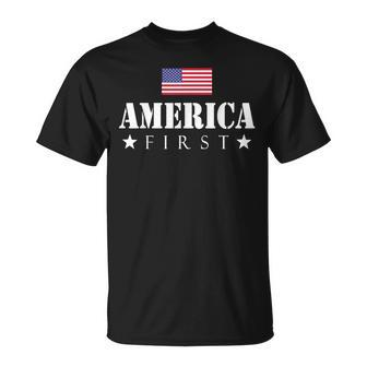 America First Trump 2024 America First 4Th July Day T-shirt - Thegiftio UK