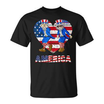 America Uncle Sam Griddy Dance Funny 4Th Of July Unisex T-Shirt | Mazezy