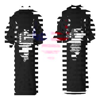 American Bull Sr Distressed Texas Usa T-Shirt | Mazezy