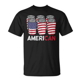 American Cans Funny Fourth 4Th Of July Patriotic Men Women Unisex T-Shirt | Mazezy CA