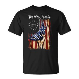 American Flag We The People History 1776 4Th Of July 1776 Funny Gifts Unisex T-Shirt | Mazezy