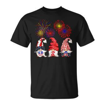 American Patriotic Gnomes Usa Independence Day 4Th Of July 2 Unisex T-Shirt - Monsterry CA