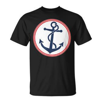 Anchor Red White And Blue Unisex T-Shirt | Mazezy