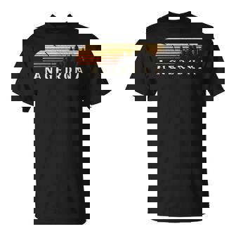 Angerona Wv Vintage Evergreen Sunset Eighties Retro T-Shirt | Mazezy