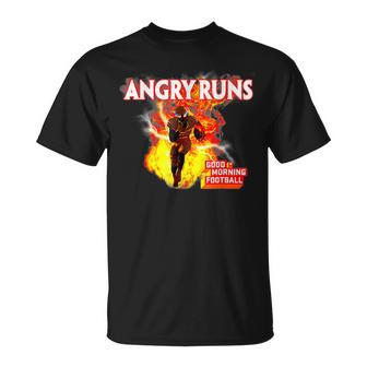 Angry Runs Good Morning Football Angry Runs Football T-Shirt - Monsterry