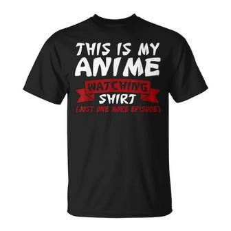 This Is My Anime Watching Anime Merchandise Waifu T-Shirt | Mazezy