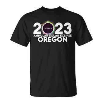 Annular Solar Eclipse Oregon 2023 T-Shirt | Mazezy