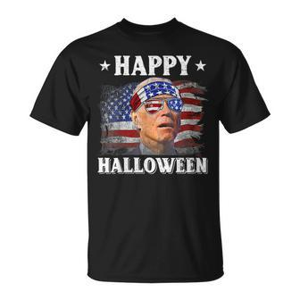 Anti Joe Biden Funny Happy Halloween Happy 4Th Of July 2023 Unisex T-Shirt | Mazezy