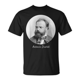 Antonin Dvorak Composer Portrait T-Shirt | Mazezy