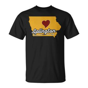 Aplington Iowa Ia Usa Cute Souvenir Merch Us City State T-Shirt | Mazezy