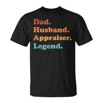 Appraiser Or Property Valuer Dad Husband For Father's Day T-Shirt | Mazezy