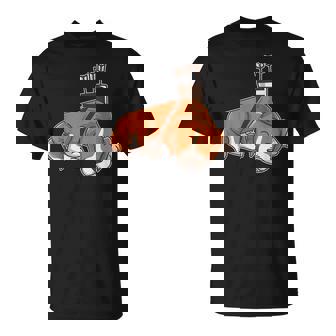 Archery Corgi Sleeping Dog Pet Hunter Kids Unisex T-Shirt | Mazezy